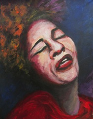 Ella Fitzgerald -
Acrylique sur papier - 16” x 12" - 40 x 30 cm Ella Fitzgerald -
Acrylique sur papier - 16” x 12" - 40 x 30 cm